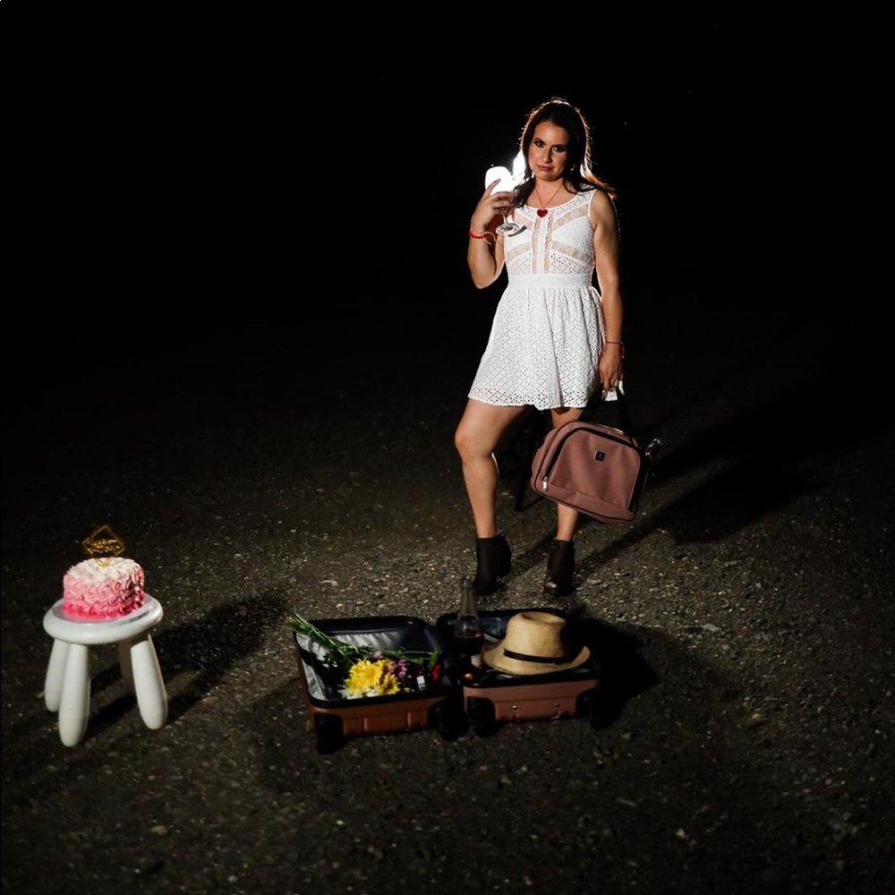 Love Tree White Eyelet Dress, Size S